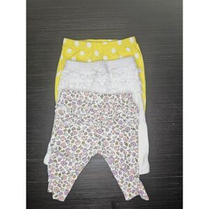 Carter's Baby Girl 3M Leggings Lot 3pc Ruffle Polka Dot Floral